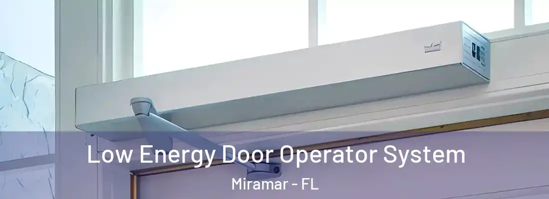  Low Energy Door Operator System Miramar - FL
